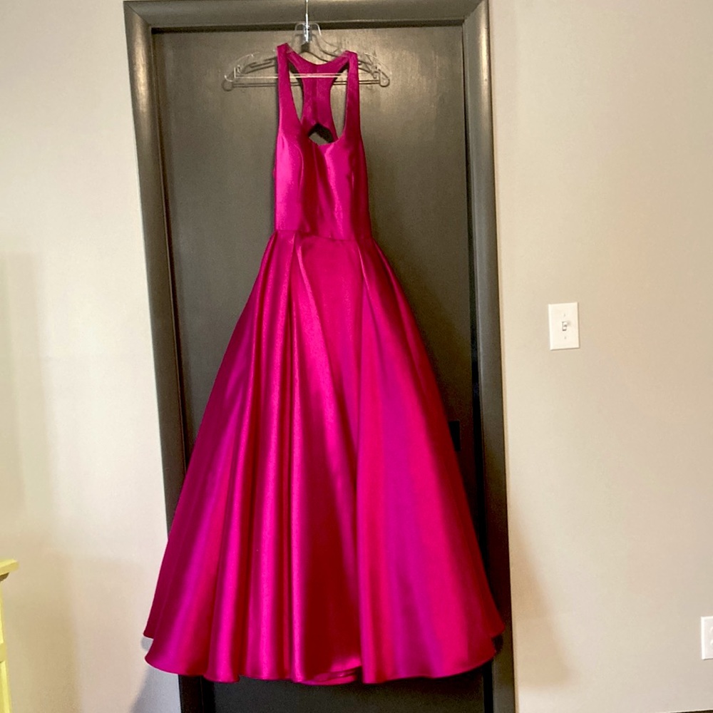 Colette for Mon Cherri Ballgown 
Style CL12023 in Hot Pink